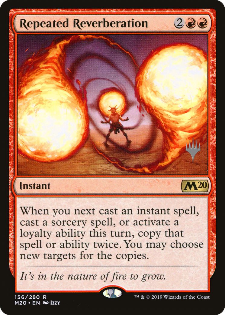 Repeated Reverberation (PM20-156P) - Core Set 2020 Promos - Premium MTG Single from Wizards of the Coast - Just $0.17! Shop now at Game Crave Tournament Store