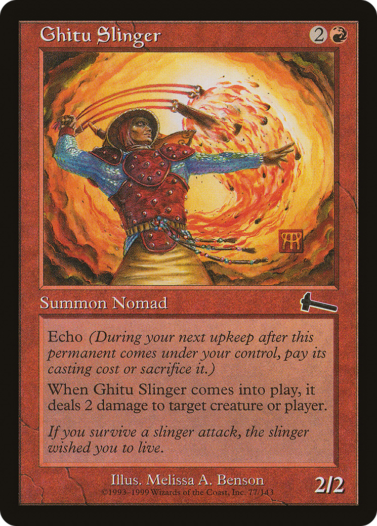 Ghitu Slinger (ULG-077) - Urza's Legacy - Premium MTG Single from Wizards of the Coast - Just $0.08! Shop now at Game Crave Tournament Store