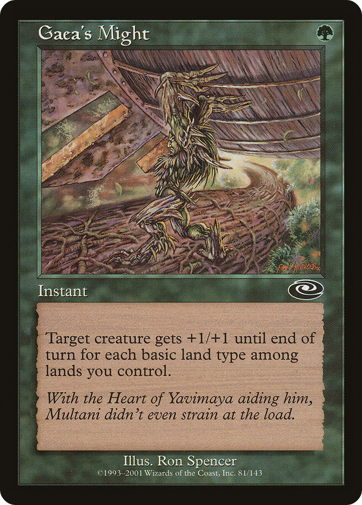 Gaea's Might (PLS-081) - Planeshift - Premium MTG Single from Wizards of the Coast - Just $0.08! Shop now at Game Crave Tournament Store