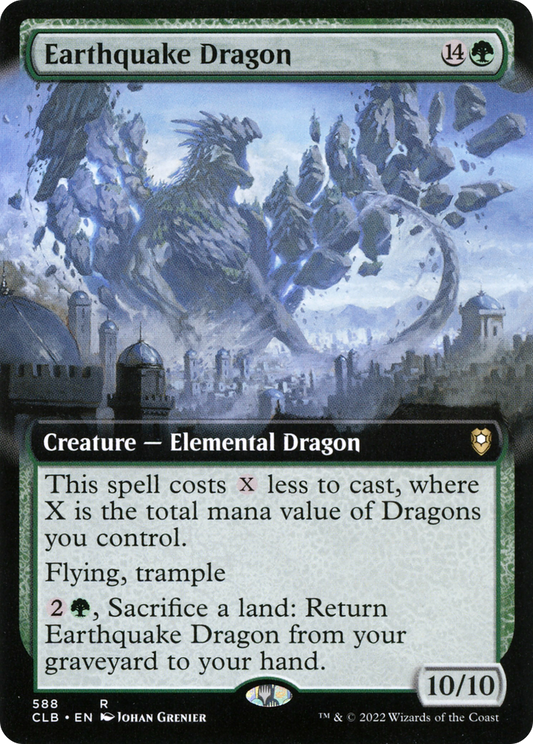 Earthquake Dragon (CLB-588) - Commander Legends: Battle for Baldur's Gate: (Extended Art) - Premium MTG Single from Wizards of the Coast - Just $1.51! Shop now at Game Crave Tournament Store