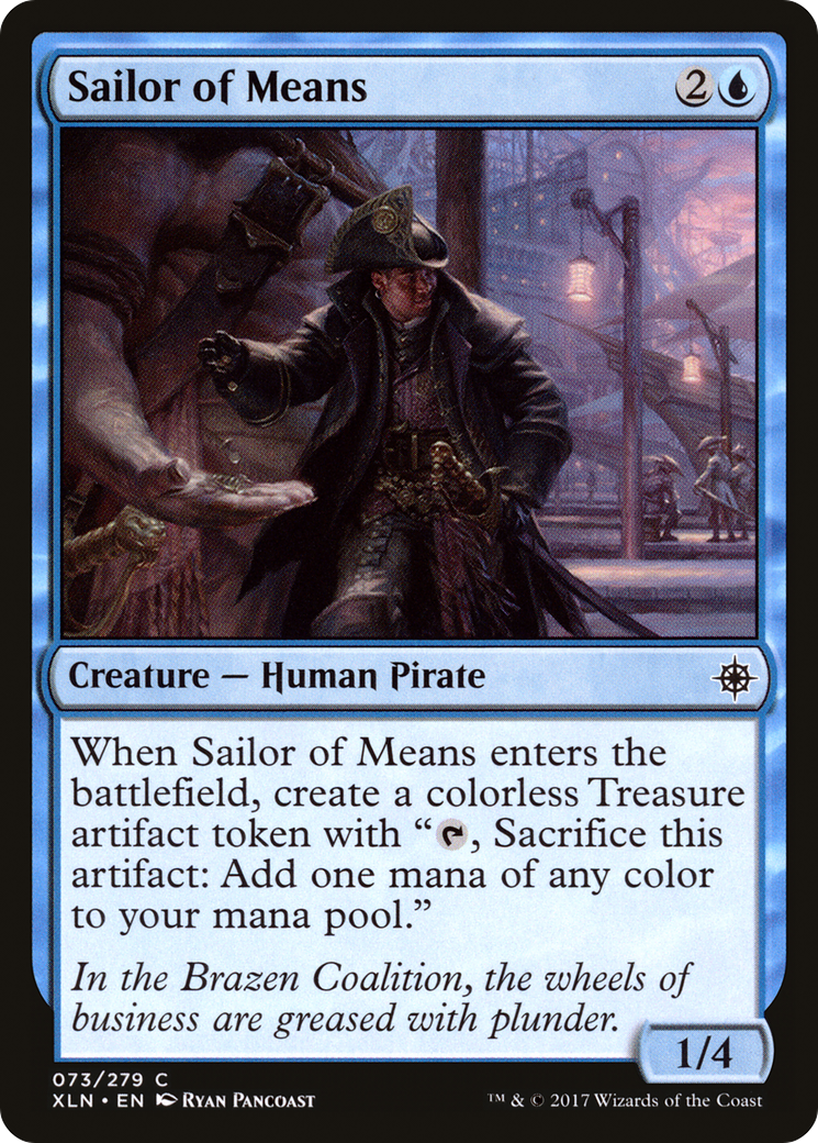 Sailor of Means (XLN-073) - Ixalan - Premium MTG Single from Wizards of the Coast - Just $0.13! Shop now at Game Crave Tournament Store