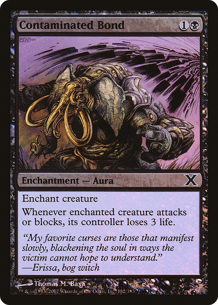 Contaminated Bond (10E-132★) - Tenth Edition Foil - Premium MTG Single from Wizards of the Coast - Just $0.42! Shop now at Game Crave Tournament Store