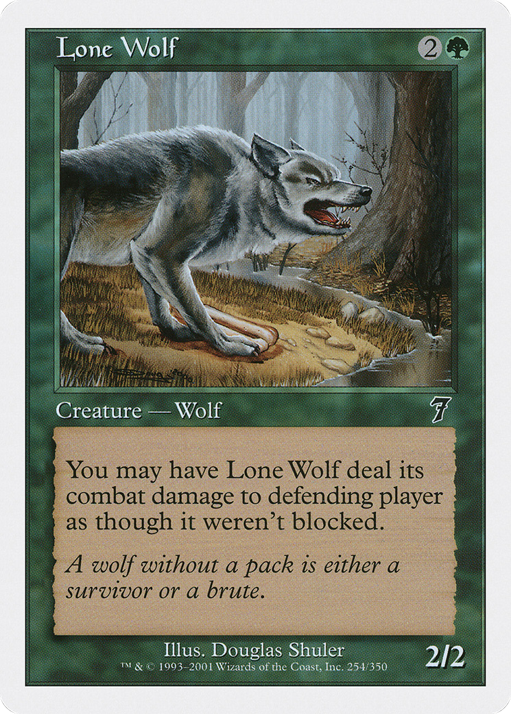 Lone Wolf (7ED-254) - Seventh Edition - Premium MTG Single from Wizards of the Coast - Just $0.25! Shop now at Game Crave Tournament Store