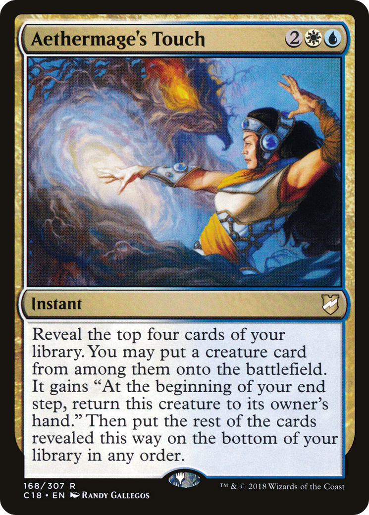 Aethermage's Touch (C18-168) - Commander 2018 - Premium MTG Single from Wizards of the Coast - Just $0.25! Shop now at Game Crave Tournament Store