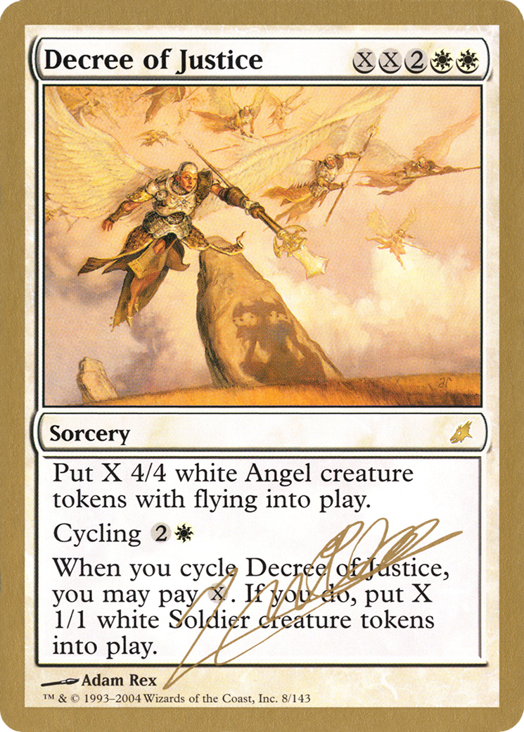 Decree of Justice (WC04-JN8) - World Championship Decks 2004 - Premium MTG Single from Wizards of the Coast - Just $0.40! Shop now at Game Crave Tournament Store