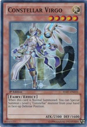 Constellar Virgo (HA07-EN010) - Hidden Arsenal 7: Knight of Stars 1st Edition - Premium Yugioh Single from Konami - Just $0.25! Shop now at Game Crave Tournament Store