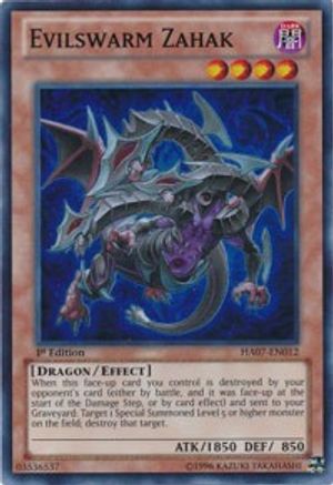 Evilswarm Zahak (HA07-EN012) - Hidden Arsenal 7: Knight of Stars Unlimited - Premium Yugioh Single from Konami - Just $0.26! Shop now at Game Crave Tournament Store