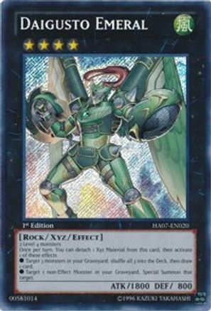 Daigusto Emeral (HA07-EN020) - Hidden Arsenal 7: Knight of Stars Unlimited - Premium Yugioh Single from Konami - Just $3.02! Shop now at Game Crave Tournament Store