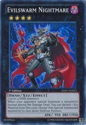 Evilswarm Nightmare (HA07-EN023) - Hidden Arsenal 7: Knight of Stars 1st Edition - Premium Yugioh Single from Konami - Just $3.39! Shop now at Game Crave Tournament Store