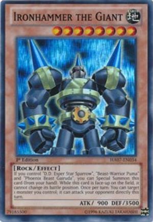 Ironhammer the Giant (HA07-EN034) - Hidden Arsenal 7: Knight of Stars 1st Edition - Premium Yugioh Single from Konami - Just $0.25! Shop now at Game Crave Tournament Store