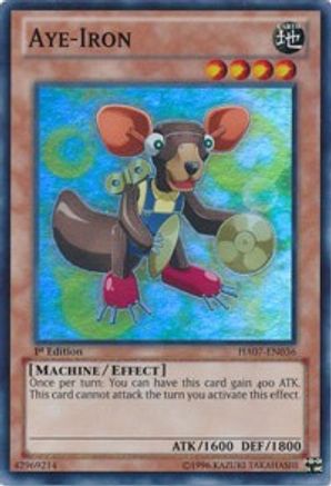 Aye-Iron (HA07-EN036) - Hidden Arsenal 7: Knight of Stars Unlimited - Premium Yugioh Single from Konami - Just $0.25! Shop now at Game Crave Tournament Store