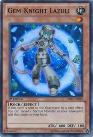 Gem-Knight Lazuli (HA07-EN039) - Hidden Arsenal 7: Knight of Stars Unlimited - Premium Yugioh Single from Konami - Just $0.42! Shop now at Game Crave Tournament Store