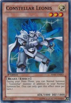 Constellar Leonis (HA07-EN043) - Hidden Arsenal 7: Knight of Stars Unlimited - Premium Yugioh Single from Konami - Just $0.25! Shop now at Game Crave Tournament Store