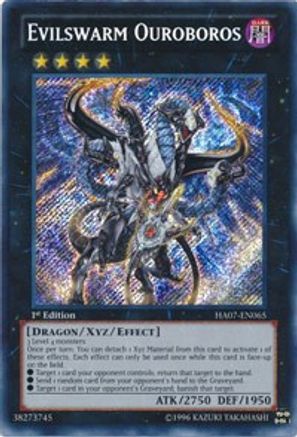 Evilswarm Ouroboros (HA07-EN065) - Hidden Arsenal 7: Knight of Stars Unlimited - Premium Yugioh Single from Konami - Just $6.38! Shop now at Game Crave Tournament Store