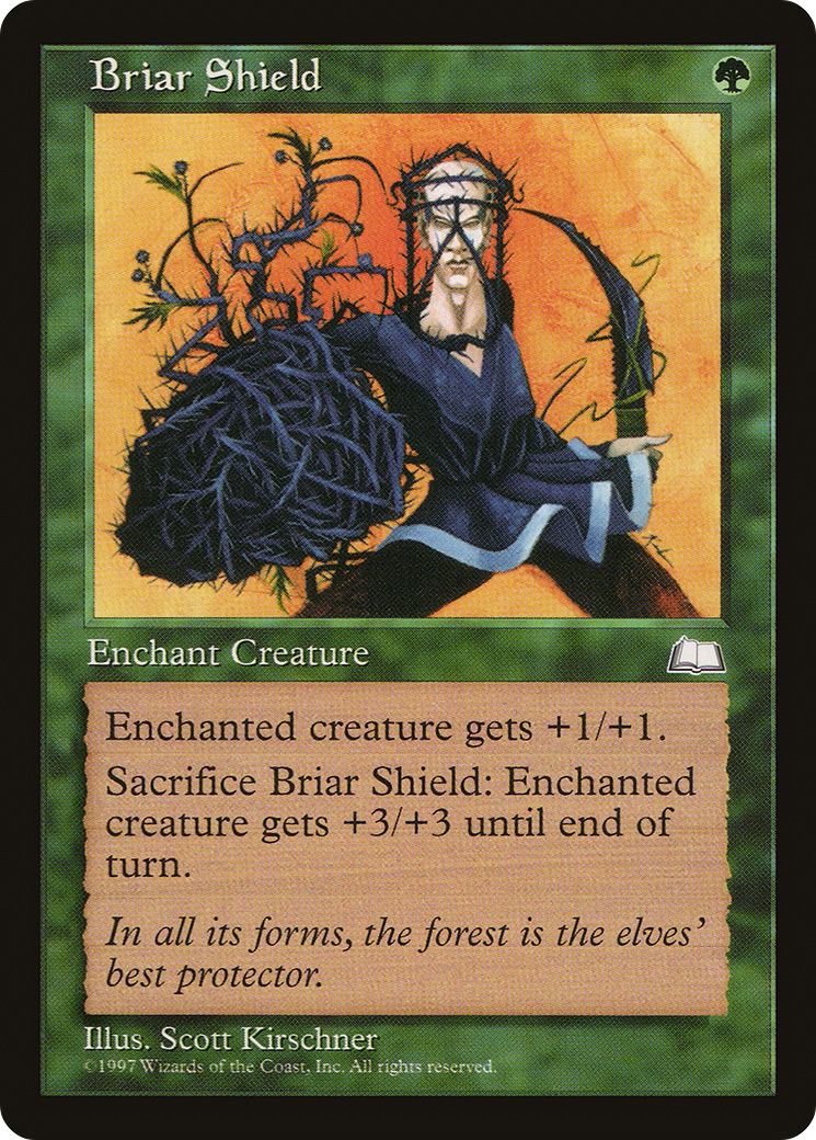 Briar Shield (WTH-121) - Weatherlight - Premium MTG Single from Wizards of the Coast - Just $0.08! Shop now at Game Crave Tournament Store