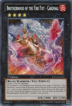Brotherhood of the Fire Fist - Cardinal (LTGY-EN054) - Lord of the Tachyon Galaxy 1st Edition - Premium Yugioh Single from Konami - Just $1.55! Shop now at Game Crave Tournament Store