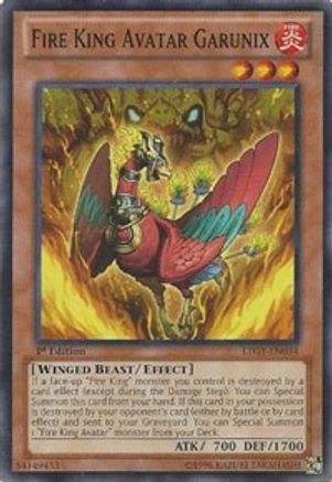 Fire King Avatar Garunix (LTGY-EN034) - Lord of the Tachyon Galaxy 1st Edition - Premium Yugioh Single from Konami - Just $0.25! Shop now at Game Crave Tournament Store