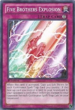 Five Brothers Explosion (LTGY-EN089) - Lord of the Tachyon Galaxy Unlimited - Premium Yugioh Single from Konami - Just $0.25! Shop now at Game Crave Tournament Store