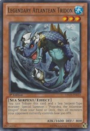 Legendary Atlantean Tridon (LTGY-EN033) - Lord of the Tachyon Galaxy Unlimited - Premium Yugioh Single from Konami - Just $0.25! Shop now at Game Crave Tournament Store