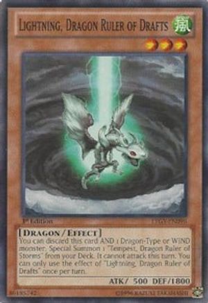 Lightning, Dragon Ruler of Drafts (LTGY-EN098) - Lord of the Tachyon Galaxy Unlimited - Premium Yugioh Single from Konami - Just $1.26! Shop now at Game Crave Tournament Store