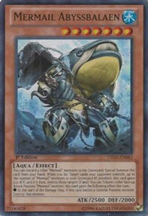 Mermail Abyssbalaen (LTGY-EN083) - Lord of the Tachyon Galaxy Unlimited - Premium Yugioh Single from Konami - Just $0.25! Shop now at Game Crave Tournament Store