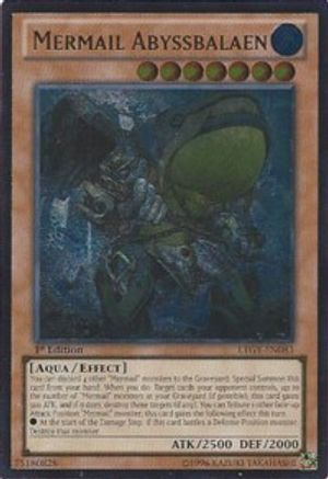 Mermail Abyssbalaen (UTR) (LTGY-EN083) - Lord of the Tachyon Galaxy Unlimited - Premium Yugioh Single from Konami - Just $2.18! Shop now at Game Crave Tournament Store