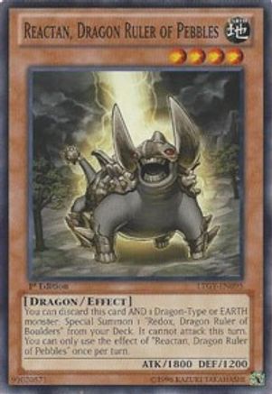 Reactan, Dragon Ruler of Pebbles (LTGY-EN095) - Lord of the Tachyon Galaxy 1st Edition - Premium Yugioh Single from Konami - Just $1.04! Shop now at Game Crave Tournament Store