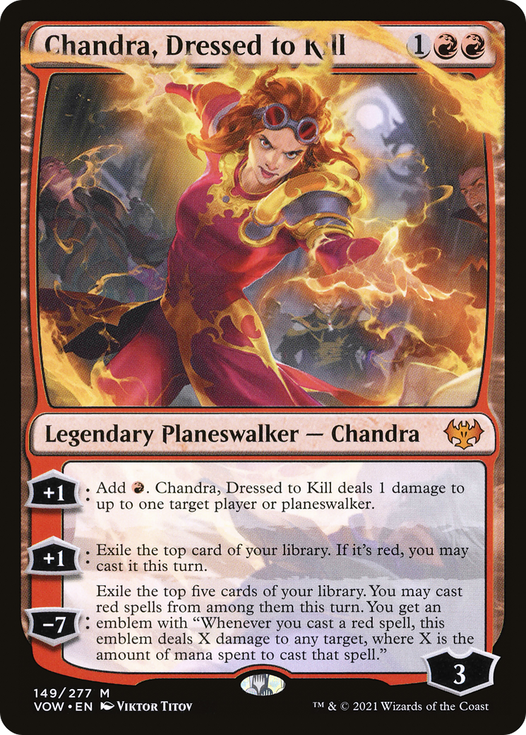 Chandra, Dressed to Kill (VOW-149) - Innistrad: Crimson Vow Foil - Premium MTG Single from Wizards of the Coast - Just $0.58! Shop now at Game Crave Tournament Store