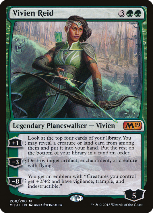 Vivien Reid (M19-208) - Core Set 2019 - Premium MTG Single from Wizards of the Coast - Just $0.10! Shop now at Game Crave Tournament Store
