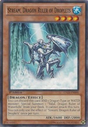 Stream, Dragon Ruler of Droplets (LTGY-EN096) - Lord of the Tachyon Galaxy 1st Edition - Premium Yugioh Single from Konami - Just $2.78! Shop now at Game Crave Tournament Store