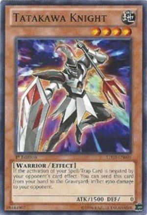 Tatakawa Knight (LTGY-EN005) - Lord of the Tachyon Galaxy Unlimited - Premium Yugioh Single from Konami - Just $0.27! Shop now at Game Crave Tournament Store