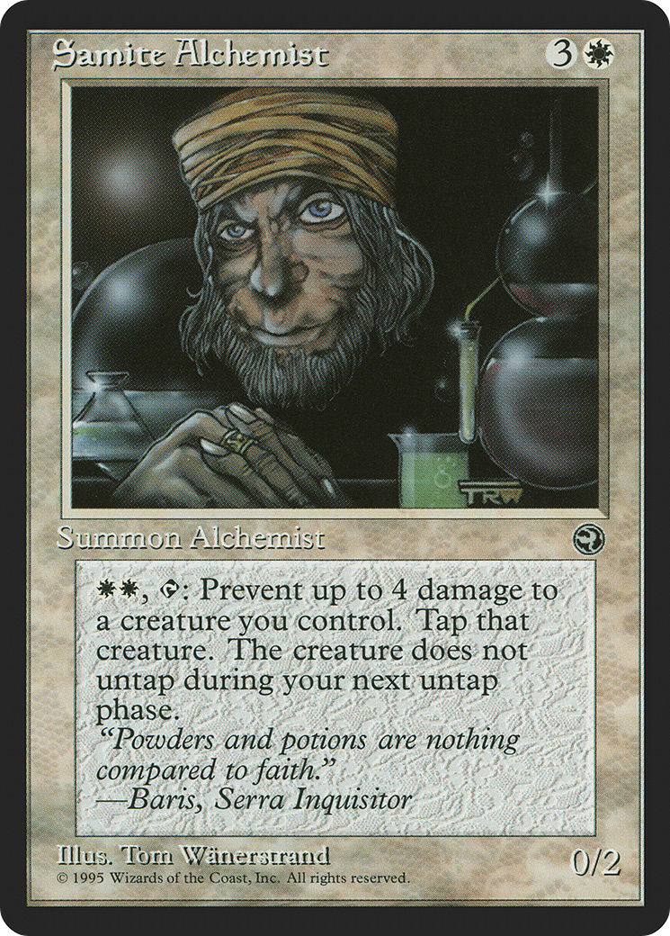 Samite Alchemist (HML-13A) - Homelands - Premium MTG Single from Wizards of the Coast - Just $0.08! Shop now at Game Crave Tournament Store