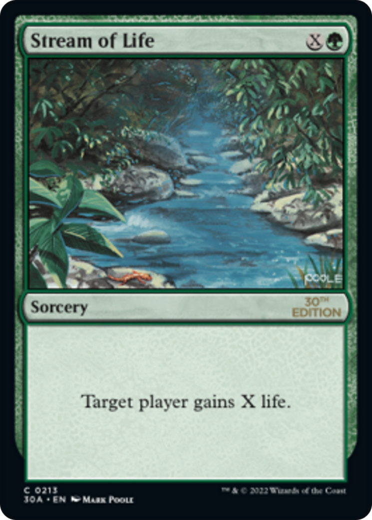 Stream of Life (30A-213) - 30th Anniversary Edition - Premium MTG Single from Wizards of the Coast - Just $0.50! Shop now at Game Crave Tournament Store