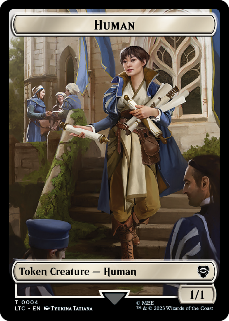 Human (TLTC-004) - Tales of Middle-earth Commander Tokens - Premium MTG Single from Wizards of the Coast - Just $0! Shop now at Game Crave Tournament Store