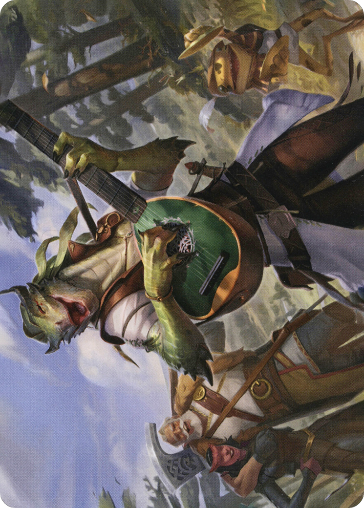 Wandering Troubadour // Wandering Troubadour (AAFR-064) - Adventures in the Forgotten Realms Art Series (Borderless) - Premium MTG Single from Wizards of the Coast - Just $0! Shop now at Game Crave Tournament Store