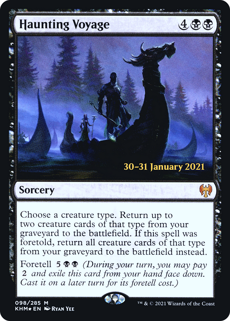 Haunting Voyage (PKHM-98S) - Kaldheim Promos Foil - Premium MTG Single from Wizards of the Coast - Just $1.19! Shop now at Game Crave Tournament Store