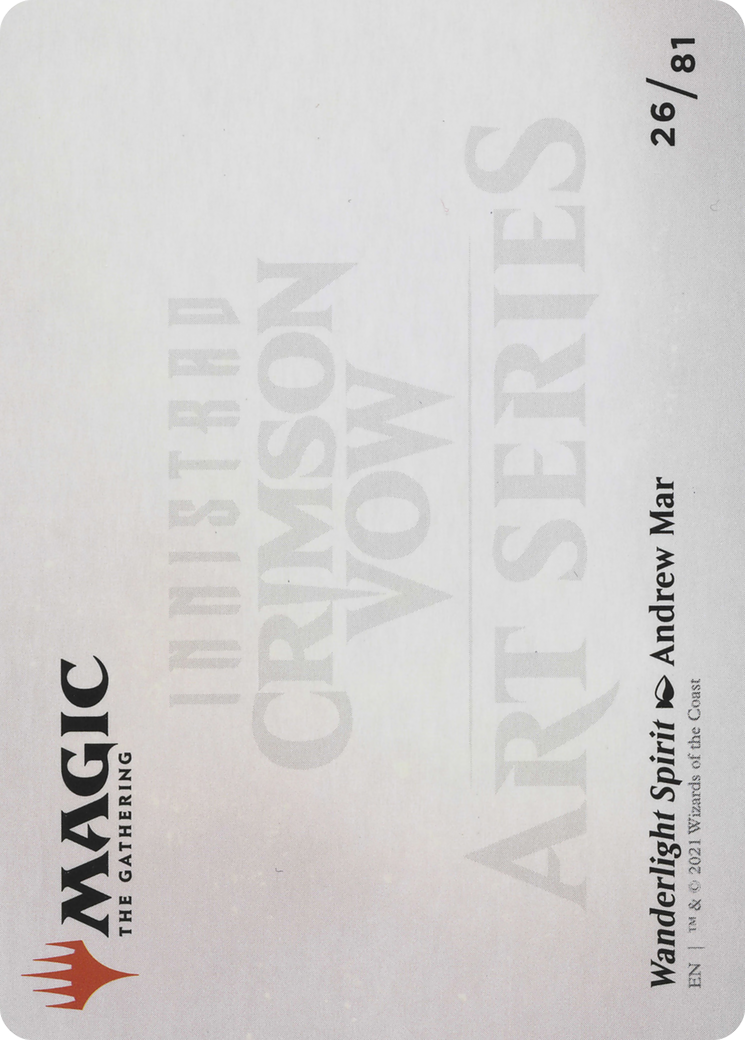 Wanderlight Spirit // Wanderlight Spirit (AVOW-026) - Crimson Vow Art Series (Borderless) - Premium MTG Single from Wizards of the Coast - Just $0! Shop now at Game Crave Tournament Store