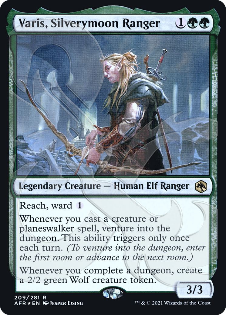Varis, Silverymoon Ranger (PAFR-209A) - Adventures in the Forgotten Realms Promos Foil - Premium MTG Single from Wizards of the Coast - Just $10.13! Shop now at Game Crave Tournament Store
