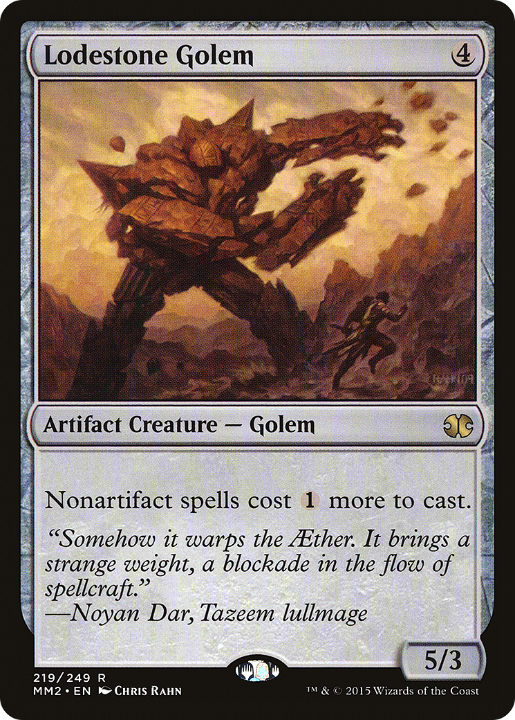 Lodestone Golem (MM2-219) - Modern Masters 2015 Foil - Premium MTG Single from Wizards of the Coast - Just $0.39! Shop now at Game Crave Tournament Store