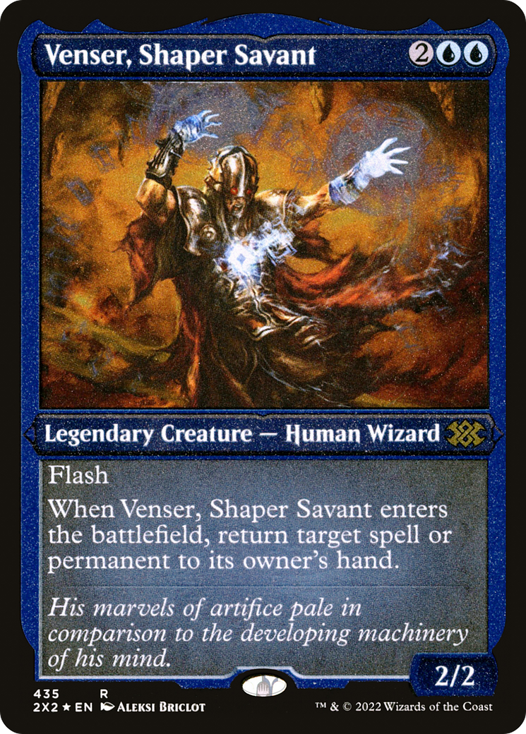 Venser, Shaper Savant (2X2-435) - Double Masters 2022 Etched Foil - Premium MTG Single from Wizards of the Coast - Just $1.08! Shop now at Game Crave Tournament Store