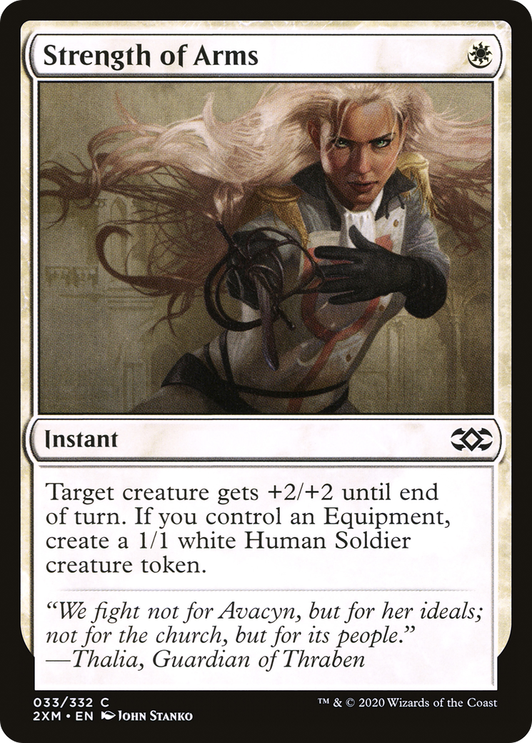 Strength of Arms (2XM-033) - Double Masters - Premium MTG Single from Wizards of the Coast - Just $0.08! Shop now at Game Crave Tournament Store