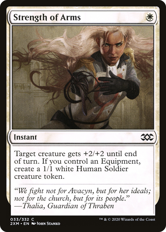 Strength of Arms (2XM-033) - Double Masters - Premium MTG Single from Wizards of the Coast - Just $0.08! Shop now at Game Crave Tournament Store