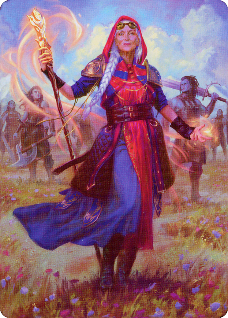Jaya, Fiery Negotiator // Jaya, Fiery Negotiator (ADMU-034) - Dominaria United Art Series (Borderless) Foil - Premium MTG Single from Wizards of the Coast - Just $0! Shop now at Game Crave Tournament Store