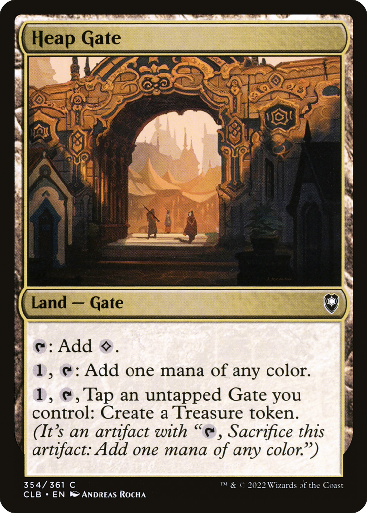 Heap Gate (CLB-354) - Commander Legends: Battle for Baldur's Gate Foil - Premium MTG Single from Wizards of the Coast - Just $0.99! Shop now at Game Crave Tournament Store