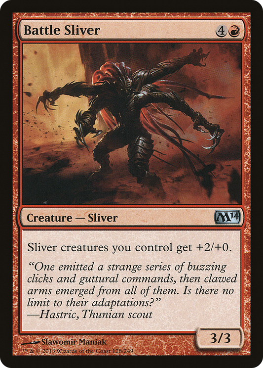 Battle Sliver (M14-128) - Magic 2014 Foil - Premium MTG Single from Wizards of the Coast - Just $0.30! Shop now at Game Crave Tournament Store