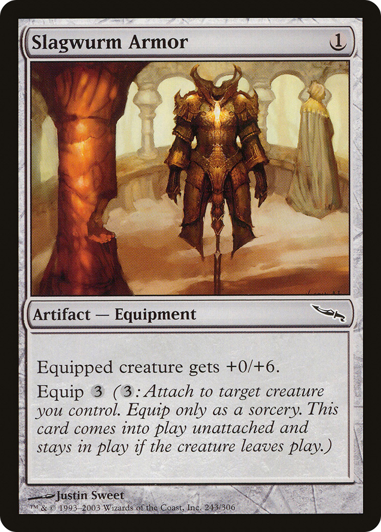 Slagwurm Armor (MRD-243) - Mirrodin - Premium MTG Single from Wizards of the Coast - Just $2.06! Shop now at Game Crave Tournament Store
