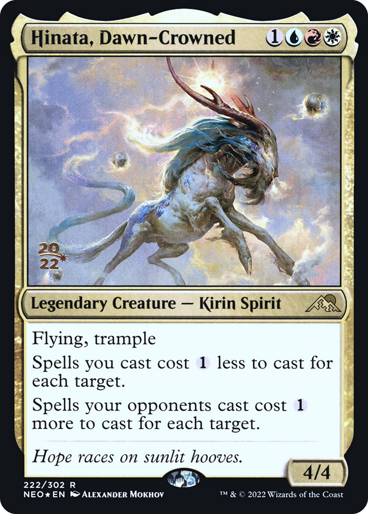 Hinata, Dawn-Crowned (PNEO-222S) - Kamigawa: Neon Dynasty Promos Foil - Premium MTG Single from Wizards of the Coast - Just $0.34! Shop now at Game Crave Tournament Store