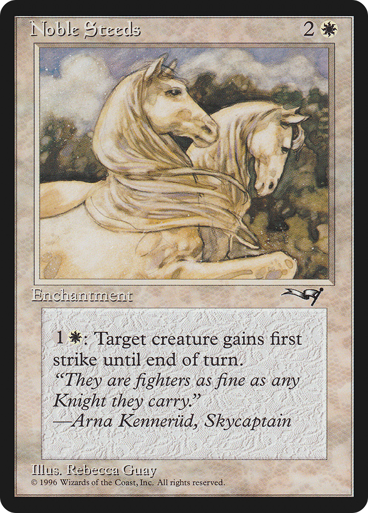 Noble Steeds (ALL-11B) - Alliances - Premium MTG Single from Wizards of the Coast - Just $0.25! Shop now at Game Crave Tournament Store
