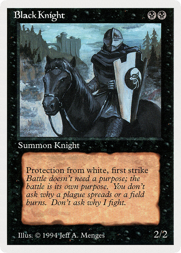 Black Knight (SUM-095) - Summer Magic / Edgar - Premium MTG Single from Wizards of the Coast - Just $0.32! Shop now at Game Crave Tournament Store