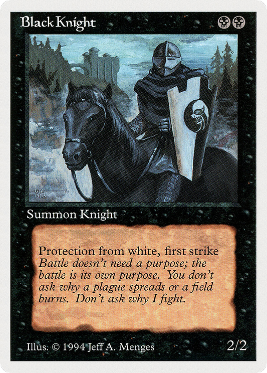 Black Knight (SUM-095) - Summer Magic / Edgar - Premium MTG Single from Wizards of the Coast - Just $0.32! Shop now at Game Crave Tournament Store